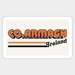 County Armagh / Retro Style Irish County Design Sticker